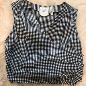 L’academie Plaid Crop Top